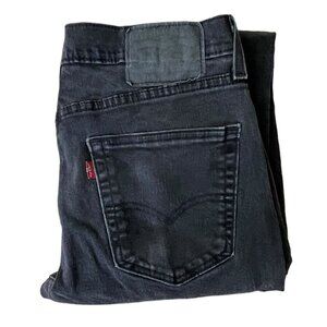 Levi's 514 Black Straight Fit Jeans Stretch Men's Size 30 X 32